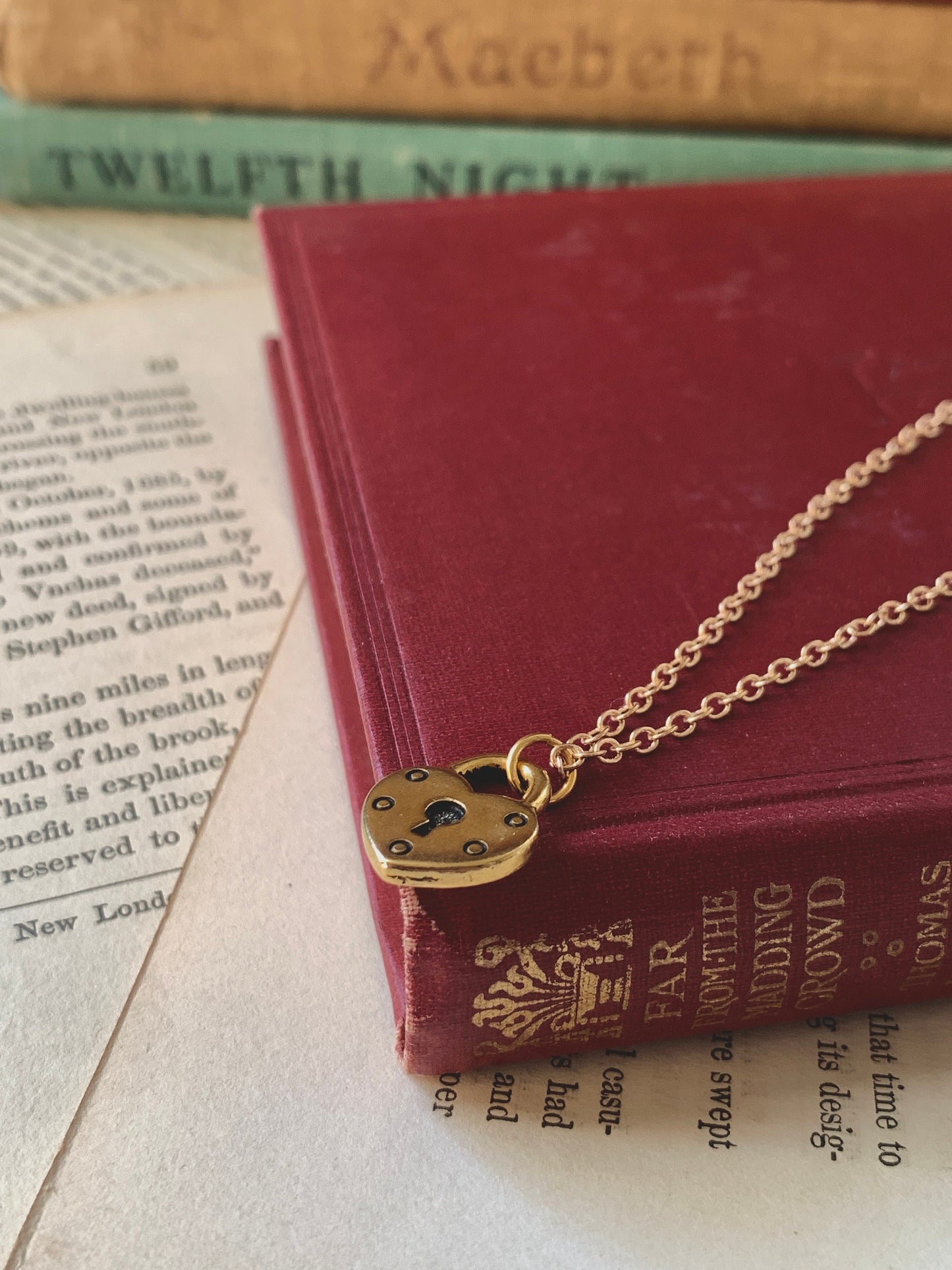 Gold plated heart lock charm necklace, heart jewelry, key hole necklace, dark romance jewelry, girlfriend jewelry, minimalist necklace