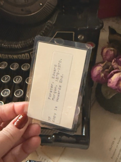 Mini vintage library circulation/reference card bookmark, Issue 2