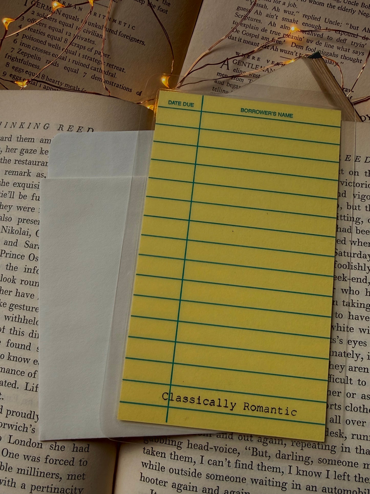 Girl Math retro yellow library due date card bookmark, laminated