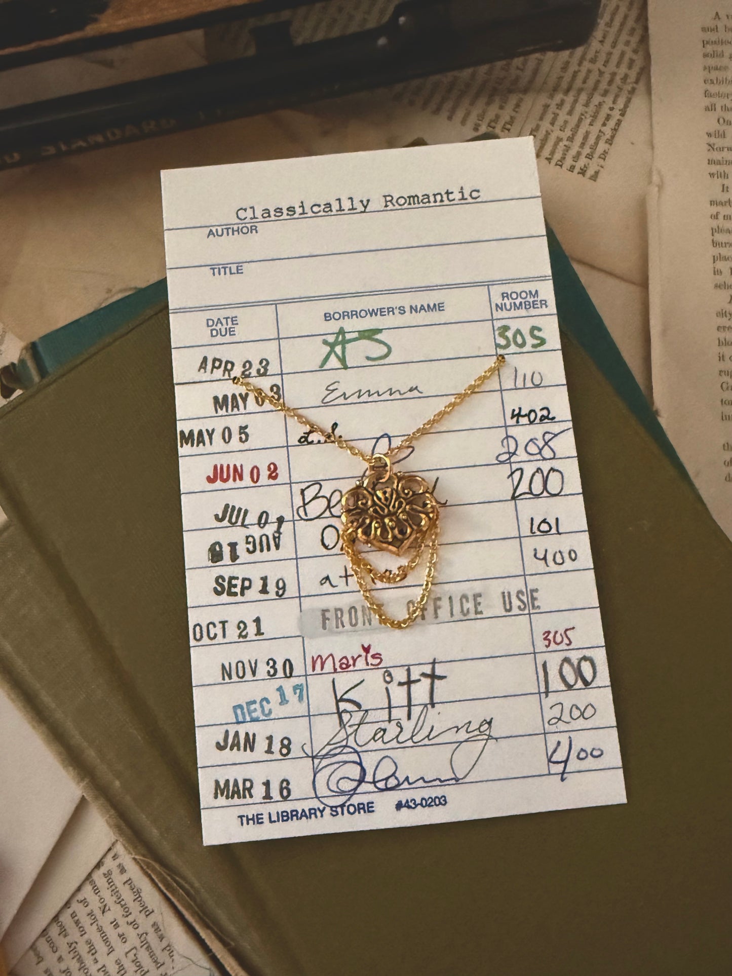 Ornate filigree and double chain necklace