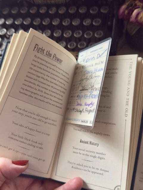 Mini vintage library borrower’s card bookmark, Vol. 7