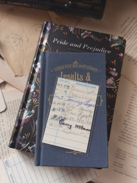 Mini vintage library borrower’s card bookmark, Vol. 6