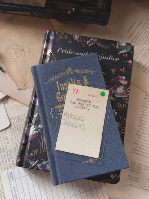 Mini vintage library circulation/reference card bookmark, Issue 3