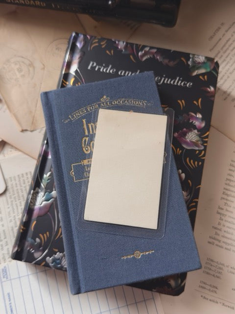 Mini vintage library circulation/reference card bookmark, Issue 3