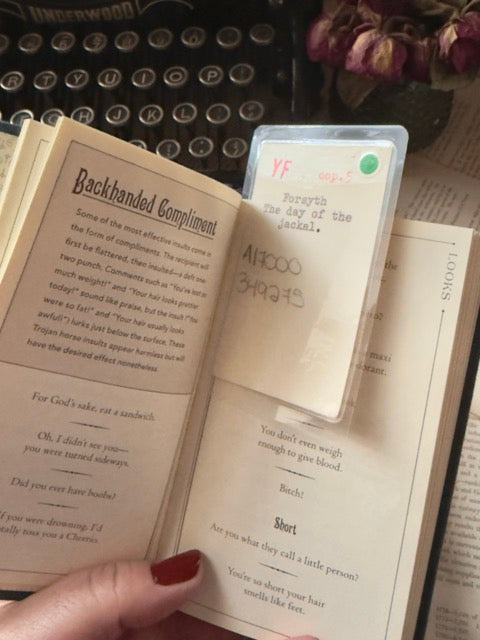 Mini vintage library circulation/reference card bookmark, Issue 3