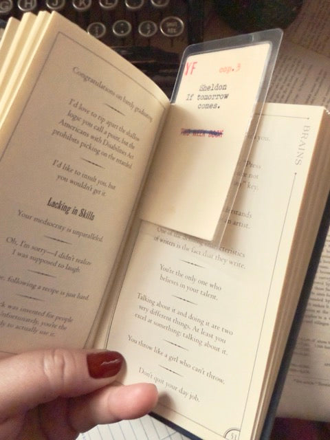 Mini vintage library circulation/reference card bookmark, Issue 1