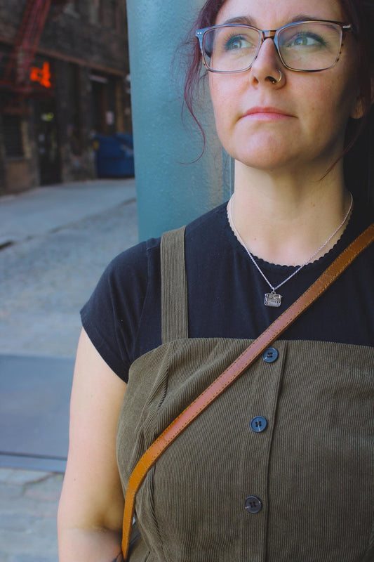 Silver typewriter charm necklace, multiple chain length options, twee accessory, writer gift, cute bookish jewelry, bookish typewriter charm