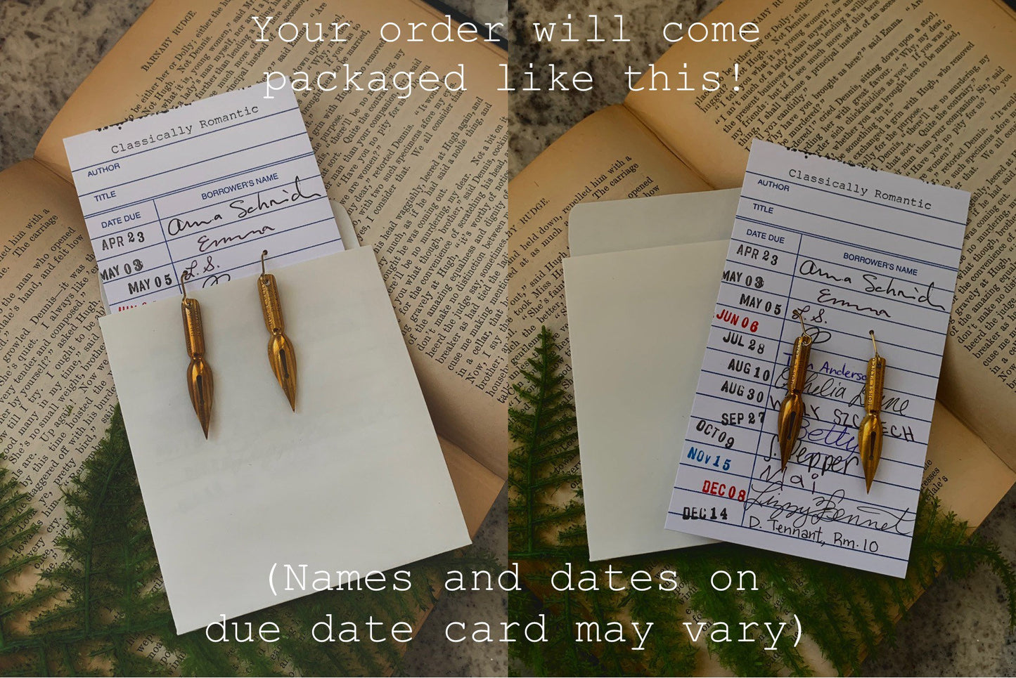 Vintage black pen nib & sunflower earrings, stainless, French pen nib earrings, vintage pen nib, writer gift, dark academia
