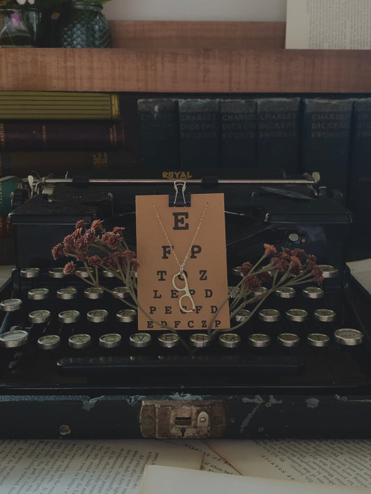 Eyeglass Charm Necklace, Optometry Jewelry in Silver or Bronze, Unique Gift for Vision Lovers and Professionals, Eye See You Now